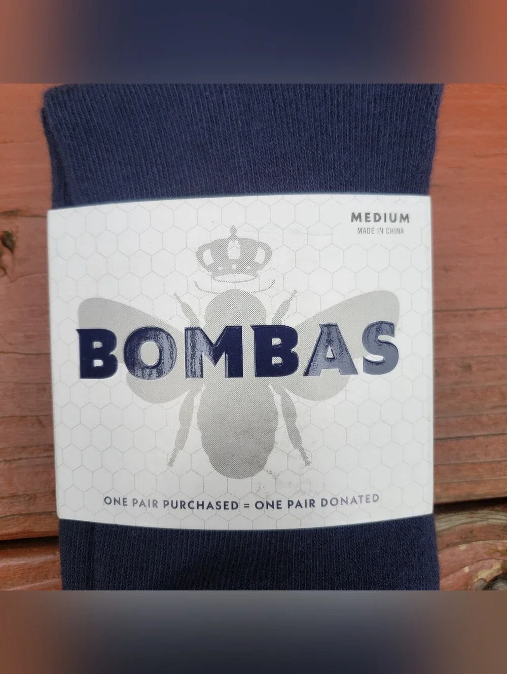 New BOMAS Dark Blue or Navy Socks - Half Calf- Size Medium